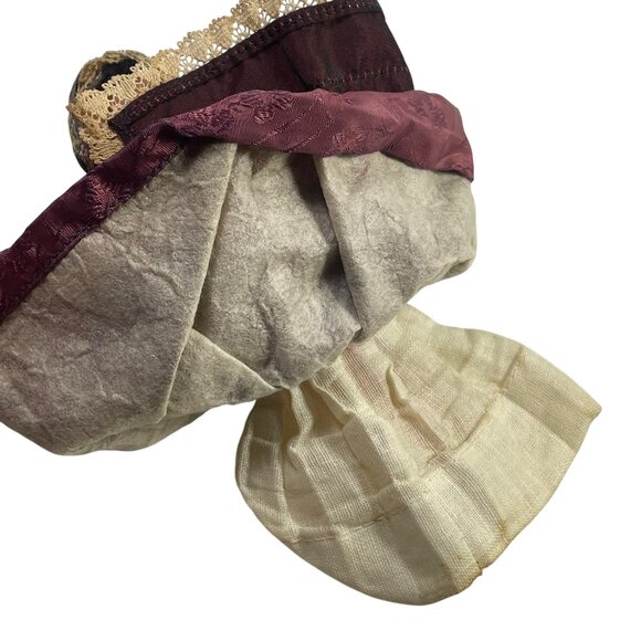 Vintage Handcrafted Folk Doll In Traditional Lace & Embroidered Dress With Stand - Picture 5 of 9